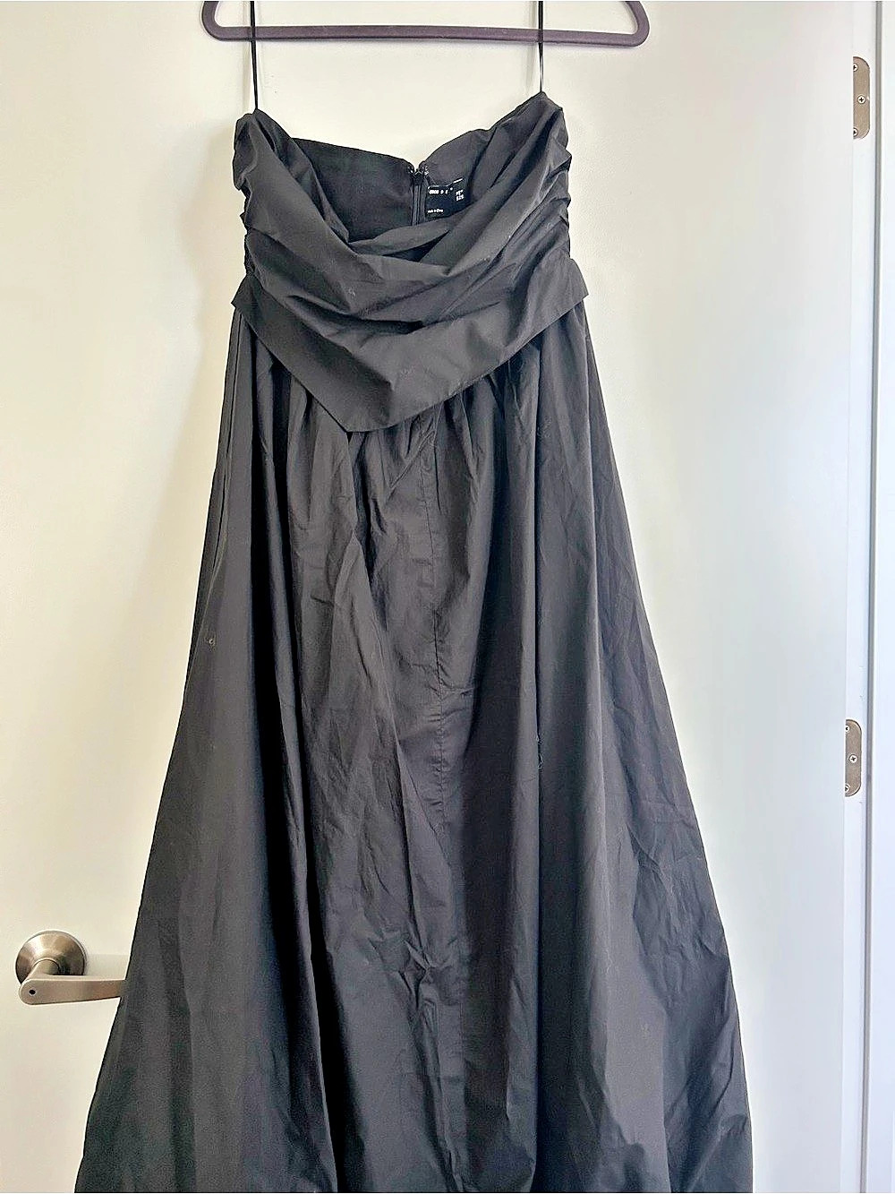 ASOS DESIGN Black Draped Maxi Dress